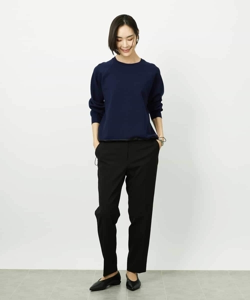 MICHEL KLEIN（ミッシェル・クラン）の「[セットアップ対応]テーパードパンツ（その他パンツ・レディース・グレー/ブラック・38）」の10枚目の写真