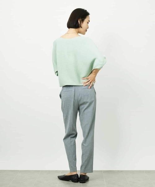 MICHEL KLEIN（ミッシェル・クラン）の「[セットアップ対応]テーパードパンツ（その他パンツ・レディース・グレー/ブラック・38）」の3枚目の写真