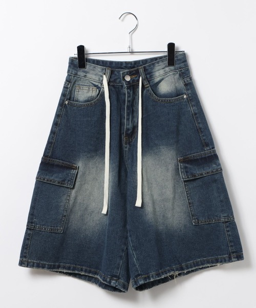 3.3 Field Trip (3.3フィールドトリップ)の「3.3 Field Trip/カーゴデニムハーフパンツ(デニムパンツ・レディース・ブラック/ライトブルー/ネイビー・SMALL/MEDIUM)」の21枚目の写真