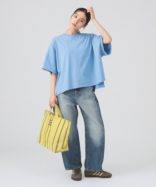 beej(ビージ)の「【WEB限定】beej / ストライプ トートバッグ(トートバッグ・レディース・ブラック/イエロー・ONE SIZE)」の3枚目の写真