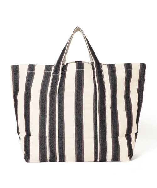 beej(ビージ)の「【WEB限定】beej / ストライプ トートバッグ(トートバッグ・レディース・ブラック/イエロー・ONE SIZE)」の6枚目の写真