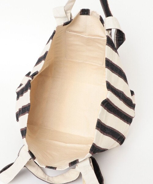beej(ビージ)の「【WEB限定】beej / ストライプ トートバッグ(トートバッグ・レディース・ブラック/イエロー・ONE SIZE)」の8枚目の写真