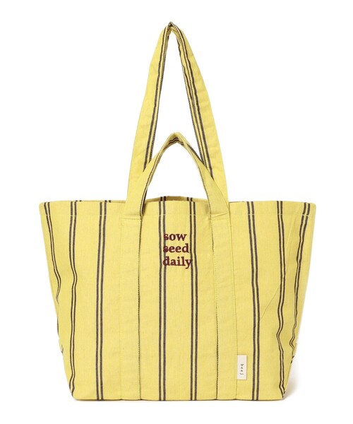 beej(ビージ)の「【WEB限定】beej / ストライプ トートバッグ(トートバッグ・レディース・ブラック/イエロー・ONE SIZE)」の11枚目の写真