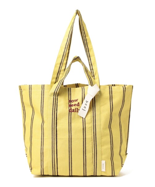 beej(ビージ)の「【WEB限定】beej / ストライプ トートバッグ(トートバッグ・レディース・ブラック/イエロー/オレンジ・ONE SIZE)」の15枚目の写真