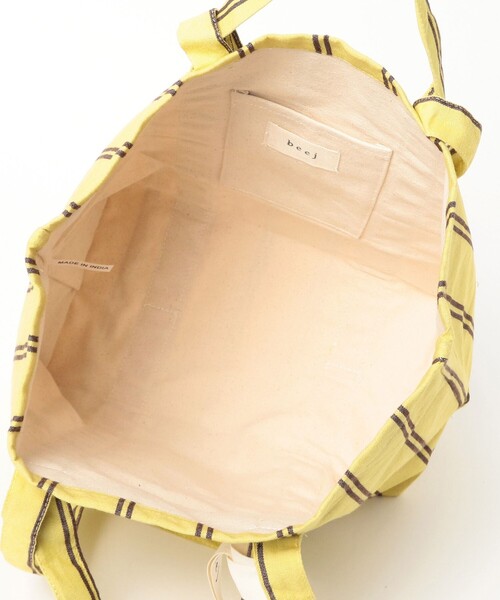 beej(ビージ)の「【WEB限定】beej / ストライプ トートバッグ(トートバッグ・レディース・ブラック/イエロー/オレンジ・ONE SIZE)」の17枚目の写真
