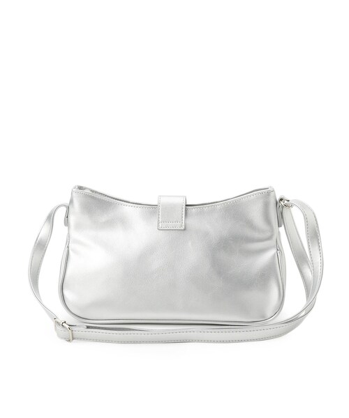 SHOO・LA・RUE（シューラルー）の「ベルトデザインショルダーバッグ（ショルダーバッグ・レディース・シルバー/ブラック・00）」の10枚目の写真