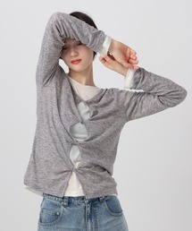 BAYFLOW | [前後で着られる]シアーリブ2WAYプルオーバー(Tシャツ/カットソー)