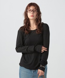 BAYFLOW | [前後で着られる]シアーリブ2WAYプルオーバー(Tシャツ/カットソー)