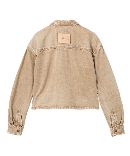 A BATHING APE(アベイシングエイプ)の「WORKER SHIRT JACKET(ミリタリージャケット・レディース・ベージュ・SMALL/X-SMALL)」の2枚目の写真