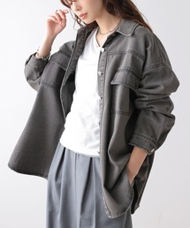 オーバーサイズ デニム シャツジャケット