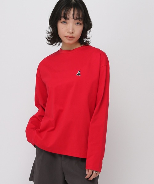 ALAND(エーランド)の「【UNISEX】ALAND/ワッペンロゴロンT(Tシャツ/カットソー・レディース・ホワイト/ブラック/レッド/ブルー・MEDIUM/LARGE)」の4枚目の写真