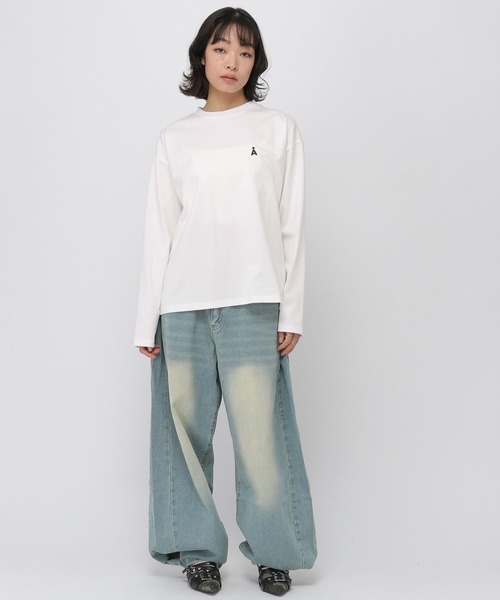 ALAND(エーランド)の「【UNISEX】ALAND/ワッペンロゴロンT(Tシャツ/カットソー・レディース・ホワイト/ブラック/レッド/ブルー・MEDIUM/LARGE)」の19枚目の写真