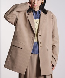 ROSE BUD（ローズバッド）の「(CREOLME)STRIPE TAILORED JACKET（テーラードジャケット）」