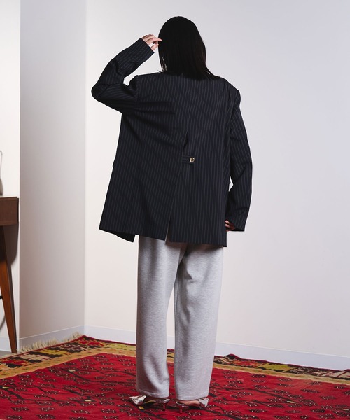 ROSE BUD(ローズバッド)の「(CREOLME)STRIPE TAILORED JACKET(テーラードジャケット・レディース・ベージュ/ブラック・S/M)」の9枚目の写真