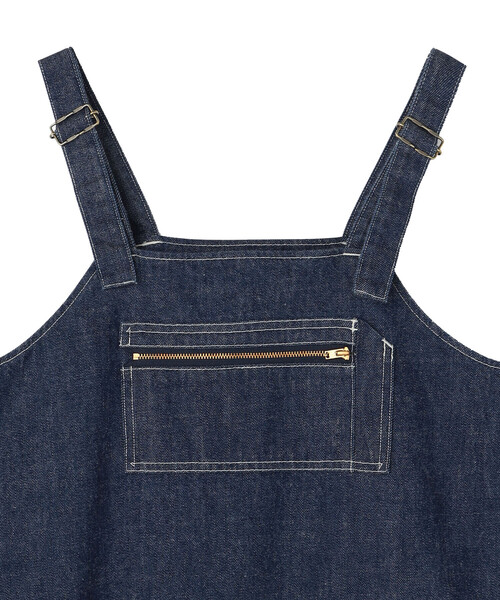 DANTON(ダントン)の「Women's Denim Overalls Skirt(ジャンパースカート・レディース・ダークインディゴブルー・36)」の9枚目の写真
