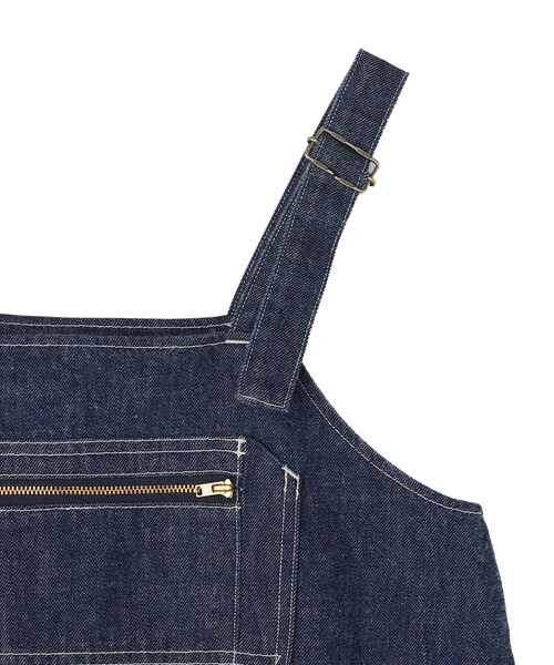 DANTON(ダントン)の「Women's Denim Overalls Skirt(ジャンパースカート・レディース・ダークインディゴブルー・36)」の10枚目の写真