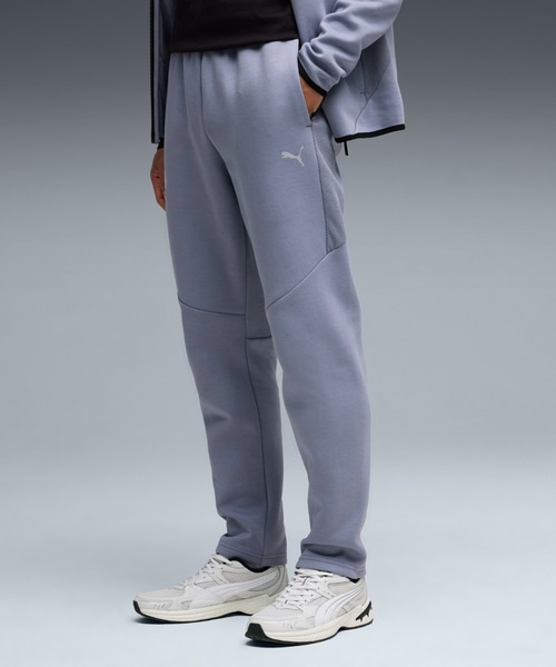 PUMA(プーマ)の「PUMA プーマ メンズ エヴォストライプ フルジップ パンツ(その他パンツ・メンズ・ブラック/グレー系その他・LARGE/MEDIUM/SMALL/X-LARGE/XX-LARGE)」の1枚目の写真