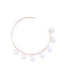 【les bonbon】flotter pearl hoop pierce M/フロテ パール フープ ピアス M　片耳