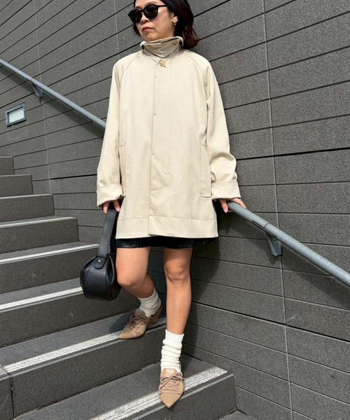 Scrap Book(スクラップブック)の「【THOMAS MAGPIE】W/Cloth COAT(その他アウター・レディース・ブラック/ベージュ・FREE)」の6枚目の写真