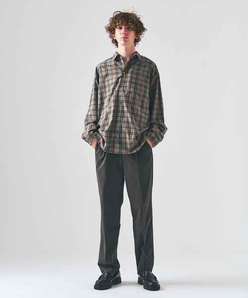 417 EDIFICE（フォーワンセブンエディフィス）の「フェードチェックシャツ（シャツ/ブラウス・メンズ・グリーン/ピンク/ベージュ・LARGE/MEDIUM）」の4枚目の写真