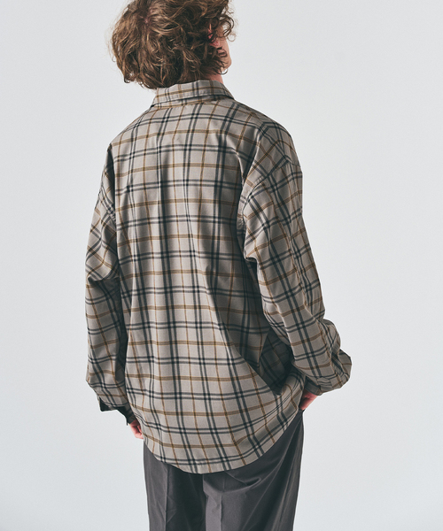 417 EDIFICE（フォーワンセブンエディフィス）の「フェードチェックシャツ（シャツ/ブラウス・メンズ・グリーン/ピンク/ベージュ・LARGE/MEDIUM）」の7枚目の写真