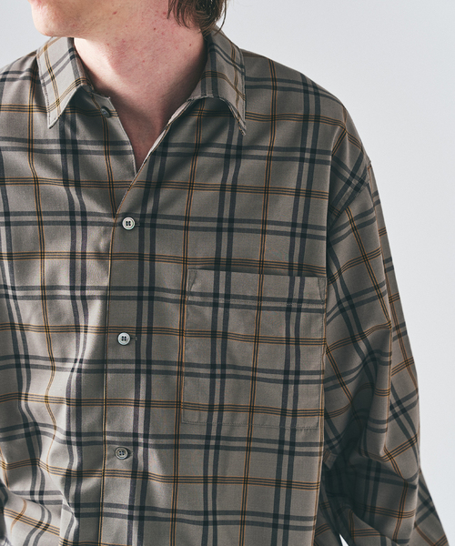 417 EDIFICE（フォーワンセブンエディフィス）の「フェードチェックシャツ（シャツ/ブラウス・メンズ・グリーン/ピンク/ベージュ・LARGE/MEDIUM）」の9枚目の写真