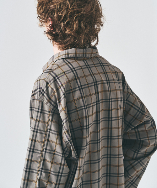 417 EDIFICE（フォーワンセブンエディフィス）の「フェードチェックシャツ（シャツ/ブラウス・メンズ・グリーン/ピンク/ベージュ・LARGE/MEDIUM）」の10枚目の写真