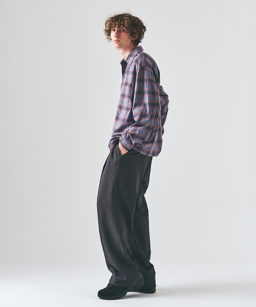 417 EDIFICE（フォーワンセブンエディフィス）の「フェードチェックシャツ（シャツ/ブラウス・メンズ・グリーン/ピンク/ベージュ・LARGE/MEDIUM）」の20枚目の写真