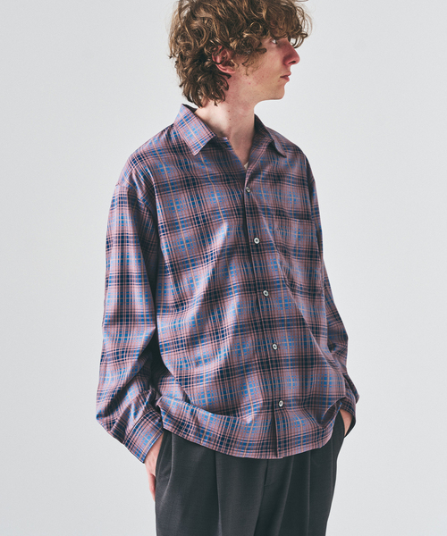 417 EDIFICE（フォーワンセブンエディフィス）の「フェードチェックシャツ（シャツ/ブラウス・メンズ・グリーン/ピンク/ベージュ・LARGE/MEDIUM）」の21枚目の写真