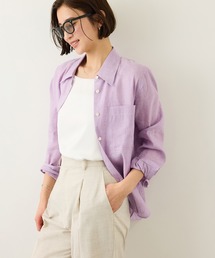 ROPE' | リネンシルクコットンシャツ(無地&ストライプ)/イージーケア・セットアップ対応(シャツ/ブラウス)