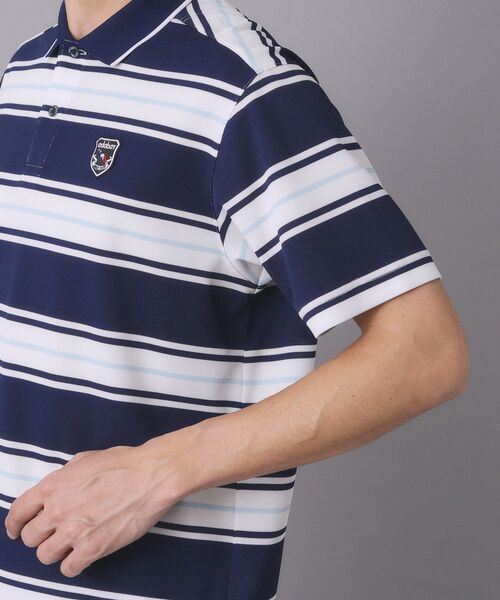 adabat(アダバット)の「【ADABAT NAVY】UVカット ランダムボーダー半袖ポロシャツ(ポロシャツ・メンズ・ブルー系5・52/50/48/46)」の12枚目の写真