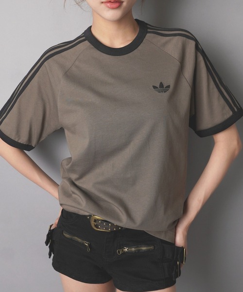 adidas(アディダス)の「【adidas/アディダス】スリーストライプス半袖Tシャツ/全9色/2サイズ展開(Tシャツ/カットソー・レディース・ボルドー/ホワイト/ブラック/イエロー/ネイビー/サックスブルー/ブルー/その他1/その他2・M/S)」の8枚目の写真