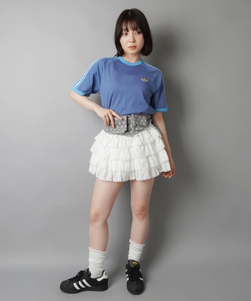 adidas(アディダス)の「【adidas/アディダス】スリーストライプス半袖Tシャツ/全7色/2サイズ展開(Tシャツ/カットソー・レディース・ボルドー/ホワイト/ブラック/イエロー/ネイビー/サックスブルー/ブルー・M/S)」の20枚目の写真