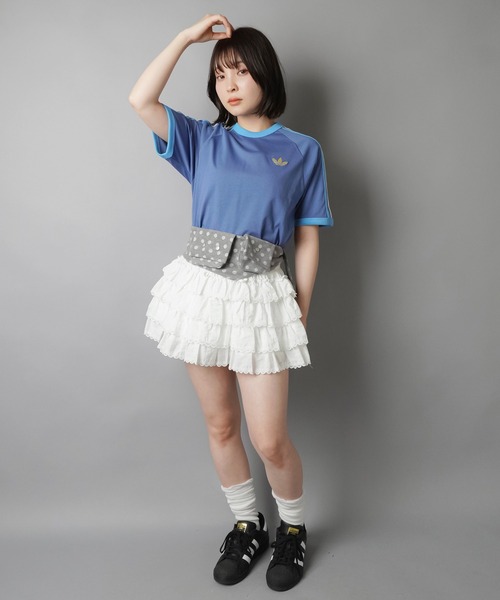 adidas(アディダス)の「【adidas/アディダス】スリーストライプス半袖Tシャツ/全7色/2サイズ展開(Tシャツ/カットソー・レディース・ボルドー/ホワイト/ブラック/イエロー/ネイビー/サックスブルー/ブルー・M/S)」の18枚目の写真