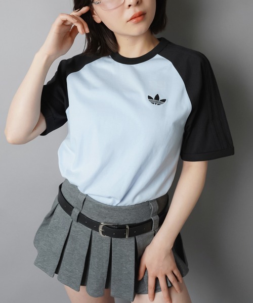adidas(アディダス)の「【adidas/アディダス】スリーストライプス半袖Tシャツ/全7色/2サイズ展開(Tシャツ/カットソー・レディース・ボルドー/ホワイト/ブラック/イエロー/ネイビー/サックスブルー/ブルー・M/S)」の11枚目の写真