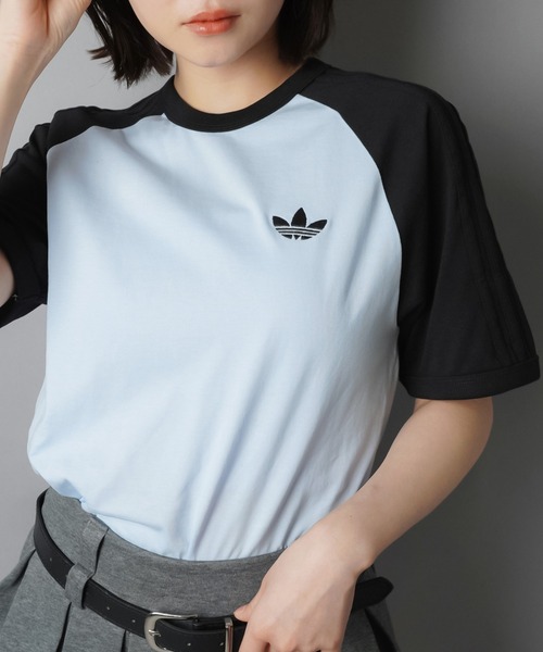 adidas(アディダス)の「【adidas/アディダス】スリーストライプス半袖Tシャツ/全7色/2サイズ展開(Tシャツ/カットソー・レディース・ボルドー/ホワイト/ブラック/イエロー/ネイビー/サックスブルー/ブルー・M/S)」の10枚目の写真