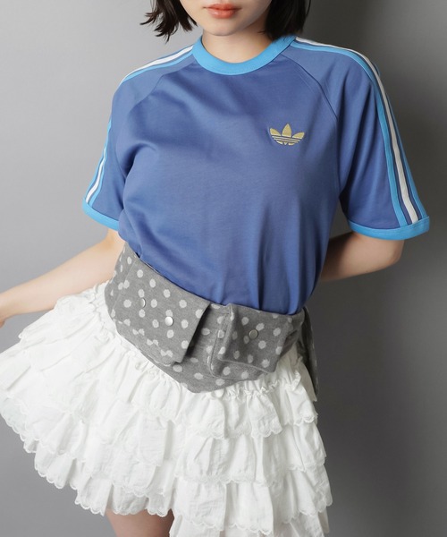 adidas(アディダス)の「【adidas/アディダス】スリーストライプス半袖Tシャツ/全7色/2サイズ展開(Tシャツ/カットソー・レディース・ボルドー/ホワイト/ブラック/イエロー/ネイビー/サックスブルー/ブルー・M/S)」の15枚目の写真