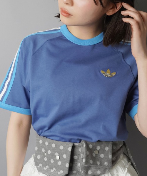 adidas(アディダス)の「【adidas/アディダス】スリーストライプス半袖Tシャツ/全7色/2サイズ展開(Tシャツ/カットソー・レディース・ボルドー/ホワイト/ブラック/イエロー/ネイビー/サックスブルー/ブルー・M/S)」の14枚目の写真