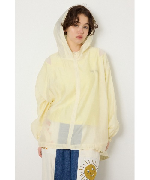 RODEO CROWNS WIDE BOWL（ロデオクラウンズワイドボウル）の「シアーフーディーブルゾン（ブルゾン・レディース・オフホワイト/ダークオレンジ/チャコールグレー/カーキ・FREE）」の20枚目の写真