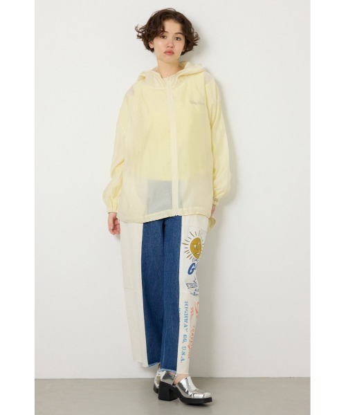 RODEO CROWNS WIDE BOWL（ロデオクラウンズワイドボウル）の「シアーフーディーブルゾン（ブルゾン・レディース・オフホワイト/ダークオレンジ/チャコールグレー/カーキ・FREE）」の21枚目の写真