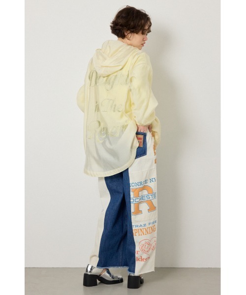 RODEO CROWNS WIDE BOWL（ロデオクラウンズワイドボウル）の「シアーフーディーブルゾン（ブルゾン・レディース・オフホワイト/ダークオレンジ/チャコールグレー/カーキ・FREE）」の22枚目の写真