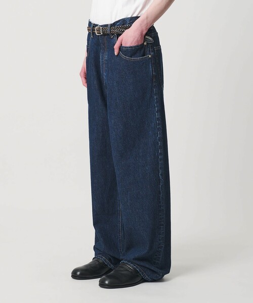 MONKEY TIME（モンキータイム）の「デニム ルーズ ポケット バギー パンツ（デニムパンツ・メンズ・ネイビー/ライトブルー・XL/L/M/S）」の2枚目の写真