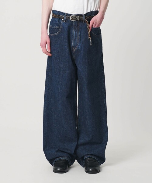 MONKEY TIME（モンキータイム）の「デニム ルーズ ポケット バギー パンツ（デニムパンツ・メンズ・ネイビー/ライトブルー・XL/L/M/S）」の3枚目の写真