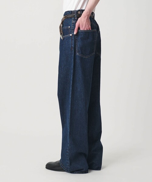 MONKEY TIME（モンキータイム）の「デニム ルーズ ポケット バギー パンツ（デニムパンツ・メンズ・ネイビー/ライトブルー・XL/L/M/S）」の6枚目の写真