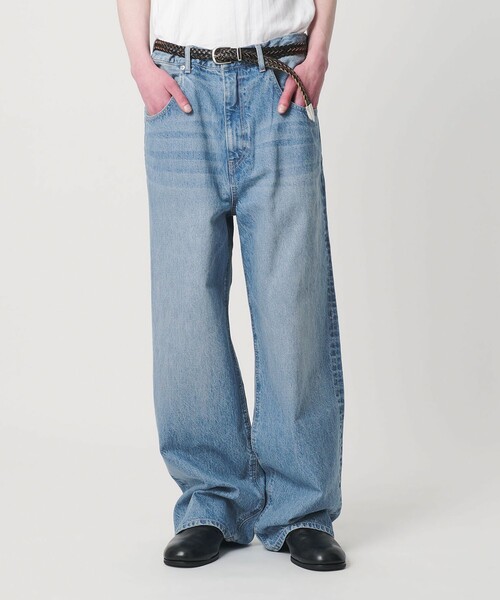 MONKEY TIME（モンキータイム）の「デニム ルーズ ポケット バギー パンツ（デニムパンツ・メンズ・ネイビー/ライトブルー・XL/L/M/S）」の11枚目の写真