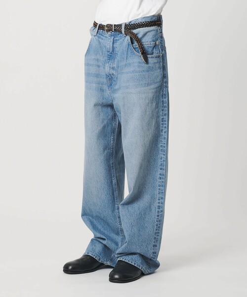 MONKEY TIME（モンキータイム）の「デニム ルーズ ポケット バギー パンツ（デニムパンツ・メンズ・ネイビー/ライトブルー・XL/L/M/S）」の13枚目の写真