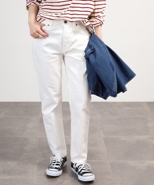 SIGNATURE(シグネチャ)の「Signatureタイトストレートパンツ(その他パンツ・レディース・グレー/ネイビー/ホワイト・M/M-L/S-M)」の5枚目の写真