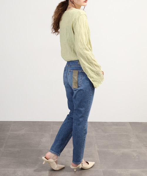 SIGNATURE(シグネチャ)の「Signatureタイトストレートパンツ(その他パンツ・レディース・グレー/ネイビー/ホワイト・M/M-L/S-M)」の21枚目の写真