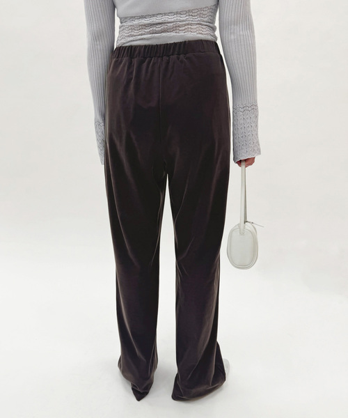 EDIT. FOR LULU（エディットフォールル）の「フィブリルバックサテン パンツ（スラックス・レディース・ブラック/ブラウン・34/36）」の10枚目の写真