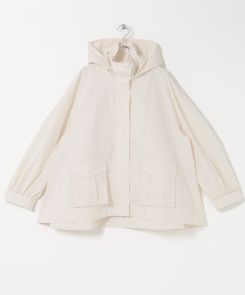 URBAN RESEARCH ROSSO WOMEN(アーバンリサーチ ロッソ)の「ELENDEEK DRAWSTRING MOUNTAIN PARKA(マウンテンパーカー・レディース・オフホワイト/ブラウン・FREE)」の2枚目の写真